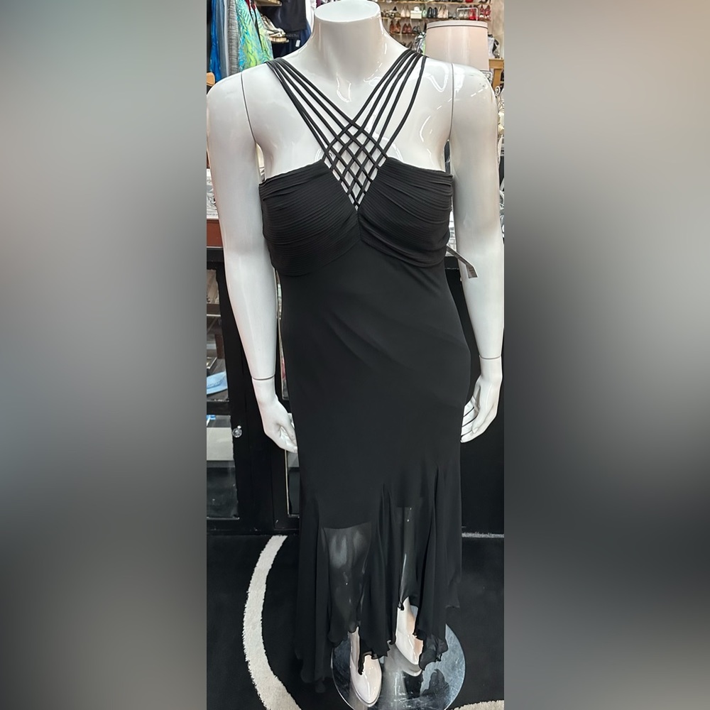 J Studio sz 16 black long formal dress